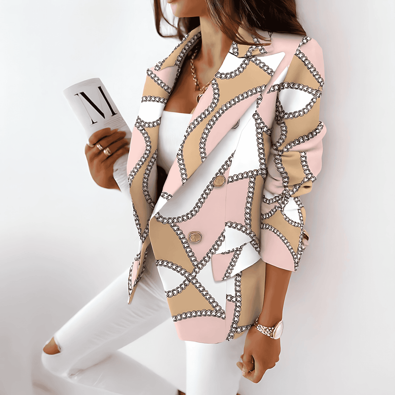 Donna - Blazer doppiopetto sartoriale - Stili stampati