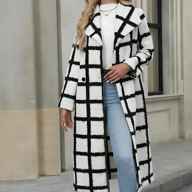 Donna - Caldo cappotto invernale di lusso - Stile accogliente