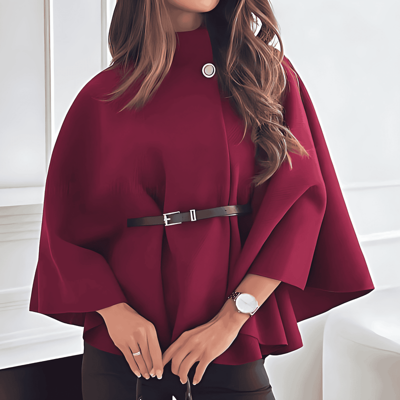 Donna - Capo elegante a collo alto - misto lana
