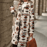 Donna - Cappotto invernale - Design stampato alla moda