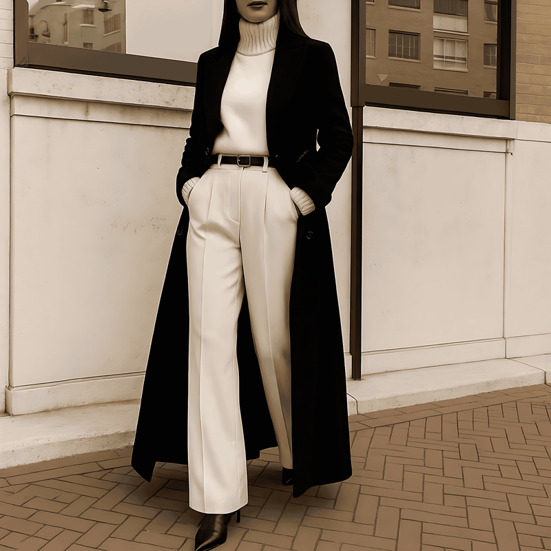 Donna - Cappotto lungo - Eleganza invernale su misura