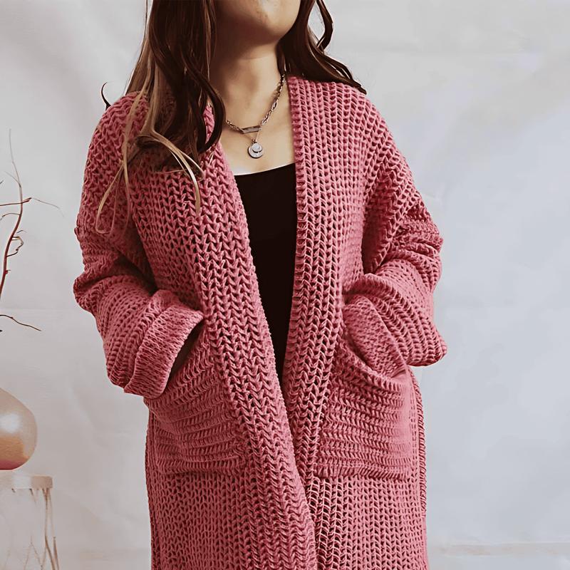 Donna - Cardigan a maglia grossa