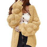 Donna - Cardigan elegante - Maniche voluminose