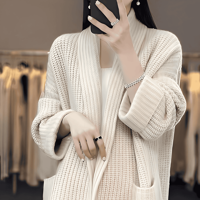 Donna - Cardigan lungo - Stile elegante