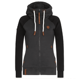 Donna - Felpa con cappuccio con zip - Manica lunga