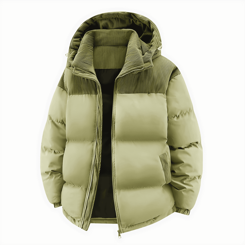 Donna - Giacca Puffer trapuntata rilassata - con cappuccio