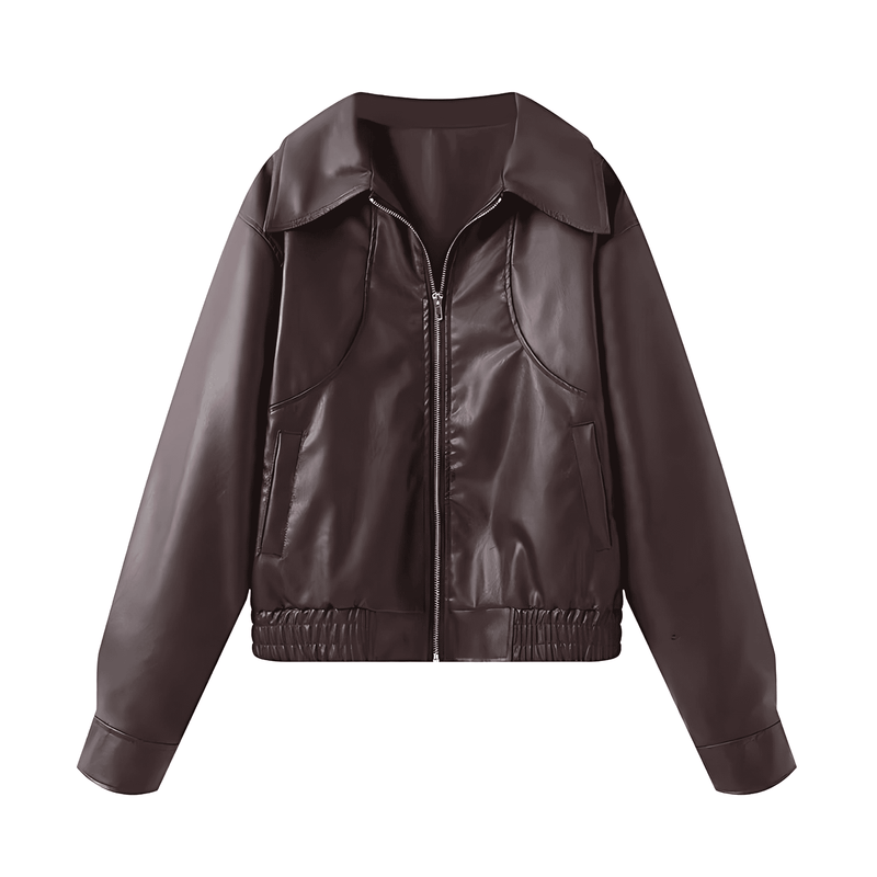 Donna - Giacca in ecopelle - Taglio casual