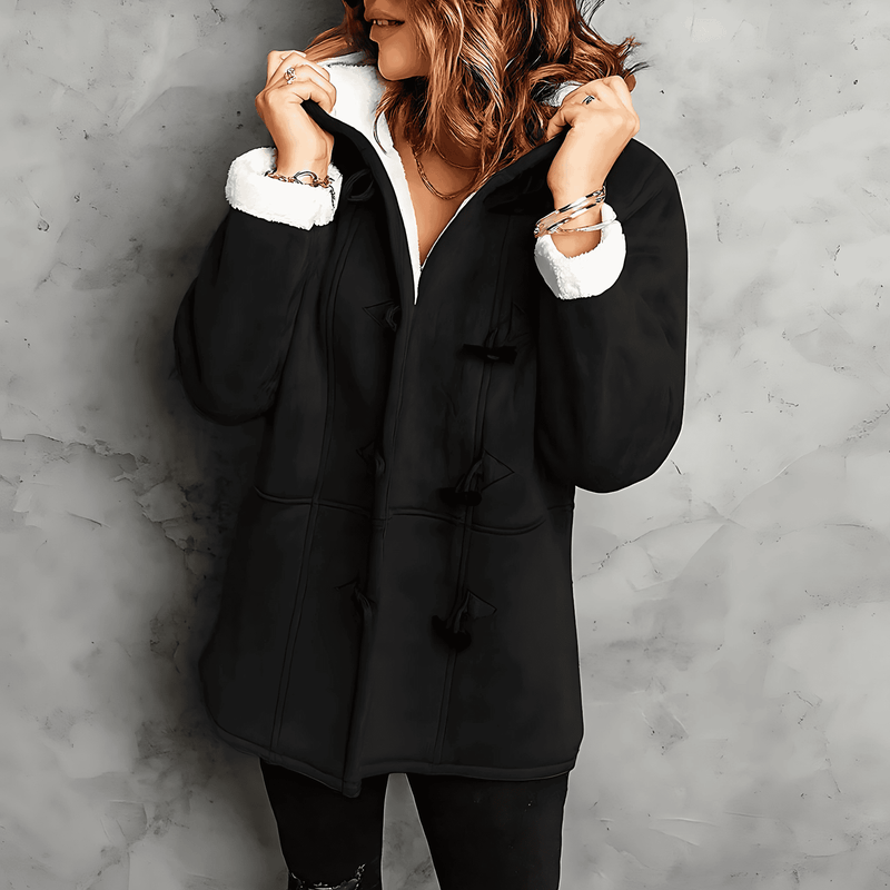 Donna - Giacca in pile - Stile invernale con cappuccio