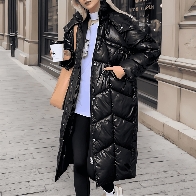 Donna - Giacca lunga isolata - Vestibilità rilassata