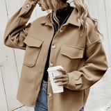 Donna - Giacca oversize con tasche e bottoni