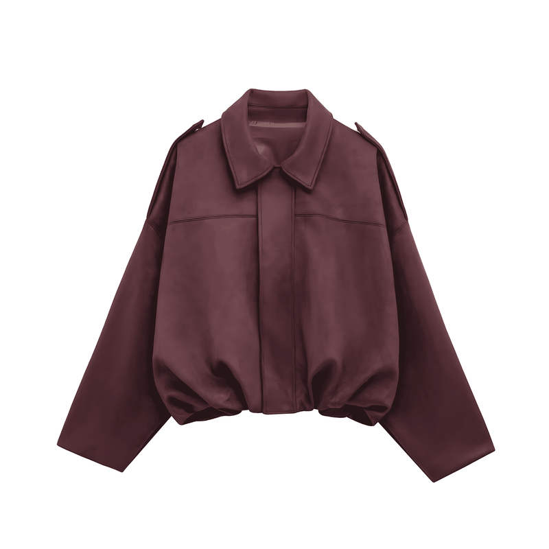 Donna - Giacca oversize in morbido tessuto - Taglio moderno