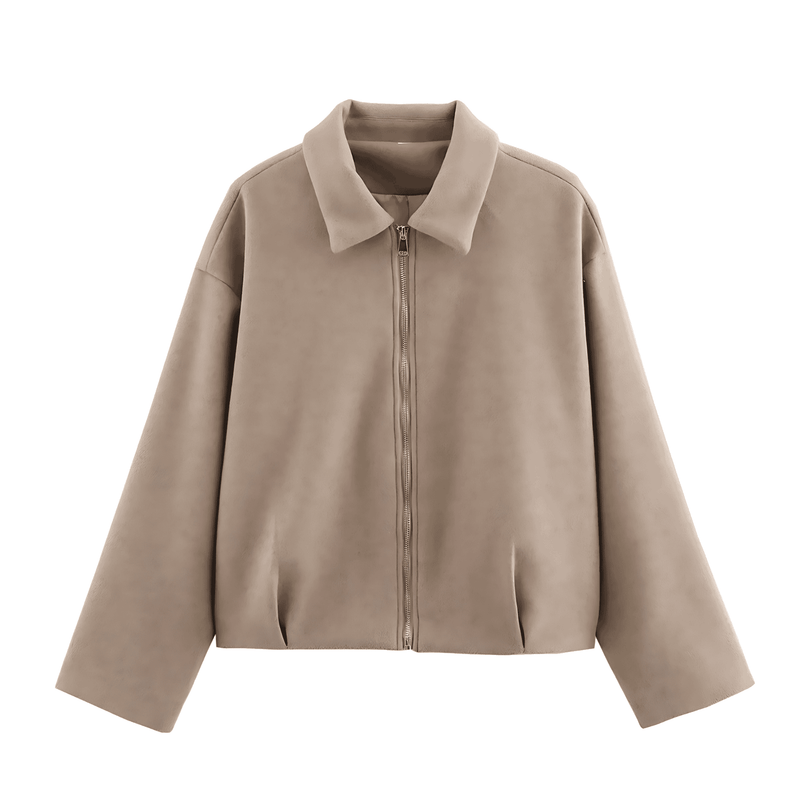 Donna - Giacca sportiva a collo alto - Stile zip-up