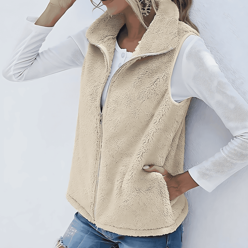 Donna - Gilet con zip - Comfort alla moda