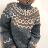 Donna - Maglia norvegese a collo alto
