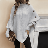 Donna - Maglione dolcevita oversize in misto lana