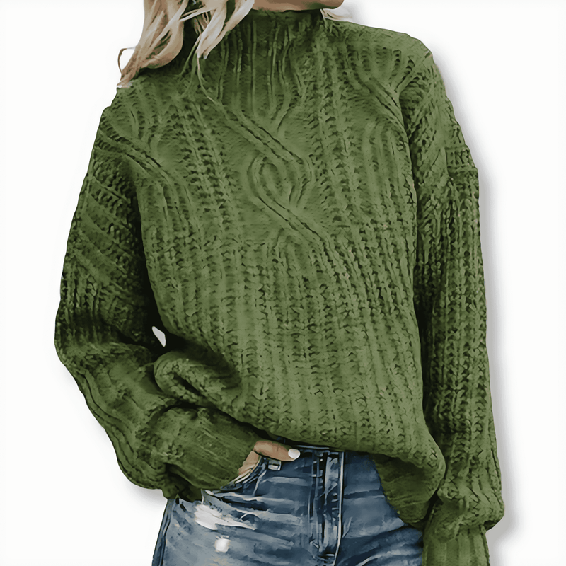 Donna - Maglione oversize - Maglia a collo alto