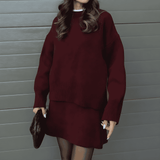 Donna - Set maglia e gonna - Mini a maniche lunghe
