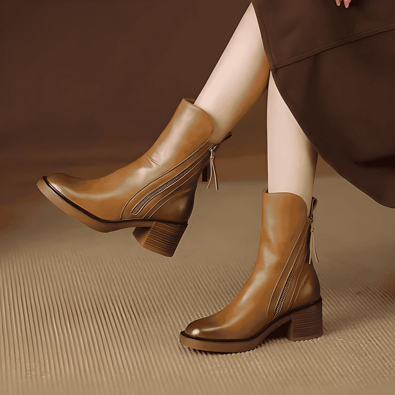 Donna - Stivaletti eleganti in pelle