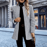 Donna - Trench chic con colletto rialzato