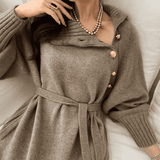 Donna - Vestito dalla vestibilità rilassata - Fronte bottoni