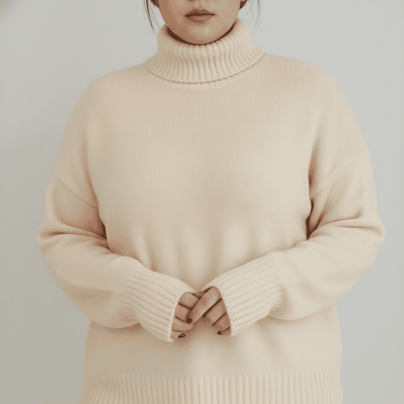Donna - Dolcevita lavorato a maglia effetto cashmere