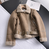 Donna - Giacca biker - Zip asimmetrica e collo foderato