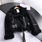 Donna - Giacca biker - Zip asimmetrica e collo foderato