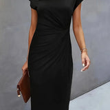 Abito Midi A-line da Donna – Adatto per Diverse Occasions, Casual e Lavoro