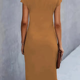 Abito Midi A-line da Donna – Adatto per Diverse Occasions, Casual e Lavoro