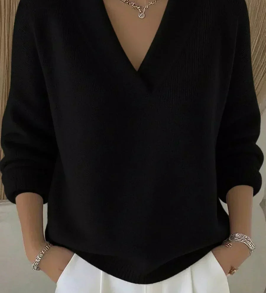 Federica™ | Maglione morbido con scollo a V
