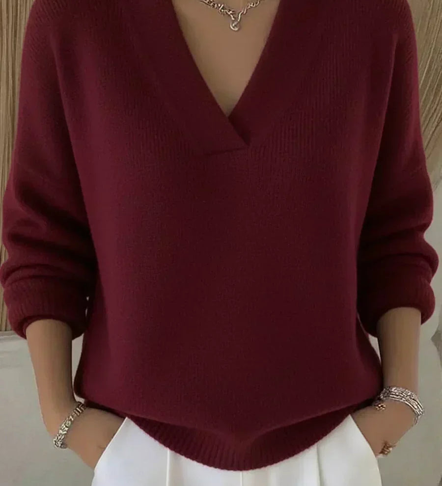 Federica™ | Maglione morbido con scollo a V