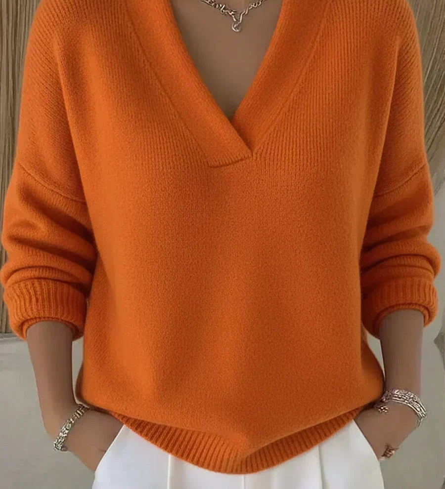 Federica™ | Maglione morbido con scollo a V