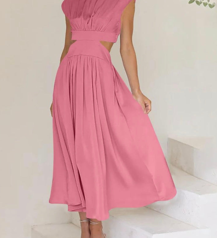 Abito Femminile Scollo Ingiottito – Adatto per Occasioni Festive, Con Dettagli Cut-Out