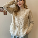 Cardigan Oversize Donna – Con Rouches, Adatto per Primavera e Autunno