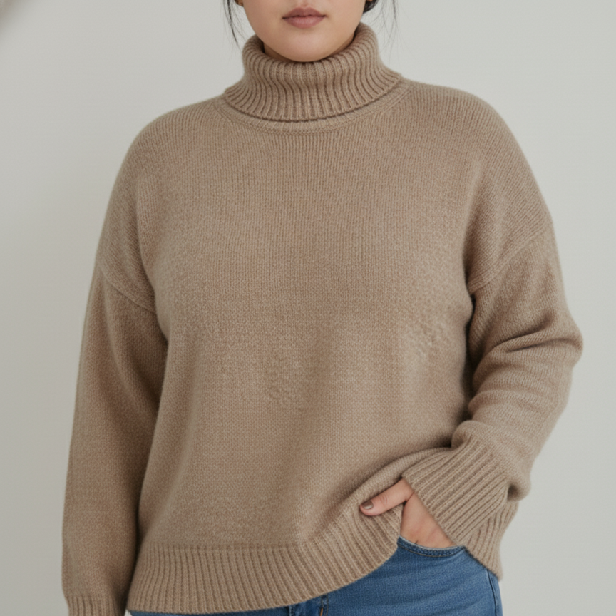 Donna - Dolcevita lavorato a maglia effetto cashmere