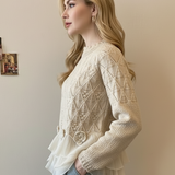 Cardigan Oversize Donna – Con Rouches, Adatto per Primavera e Autunno