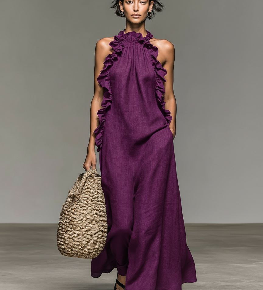 Kaisa™ | Abito Maxy con Tasche