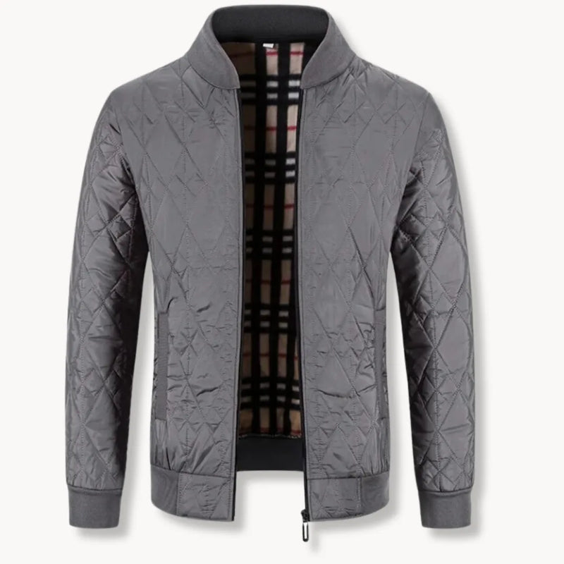 Giacca da Uomo Trapuntata – Con Zip, Adatta per Autunno e Inverno