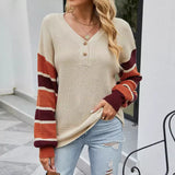 Donne - Maglia patchwork - Stile alla moda