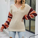 Donne - Maglia patchwork - Stile alla moda