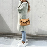 Cardigan lungo oversize da donna - Maglia ampia e comoda