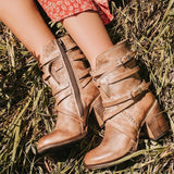 Donna - Stivaletti con tacco di sostegno - Stile chic
