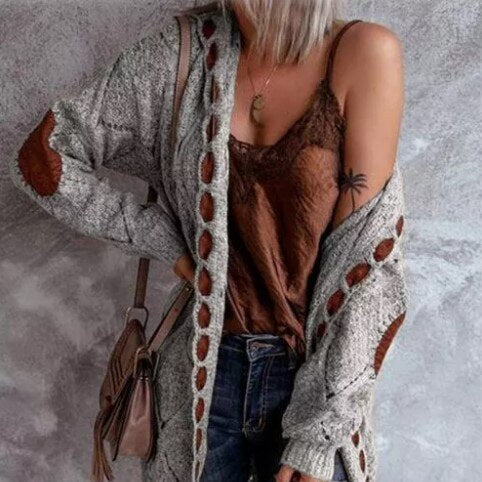 Donna - Cardigan lungo - Con cappuccio