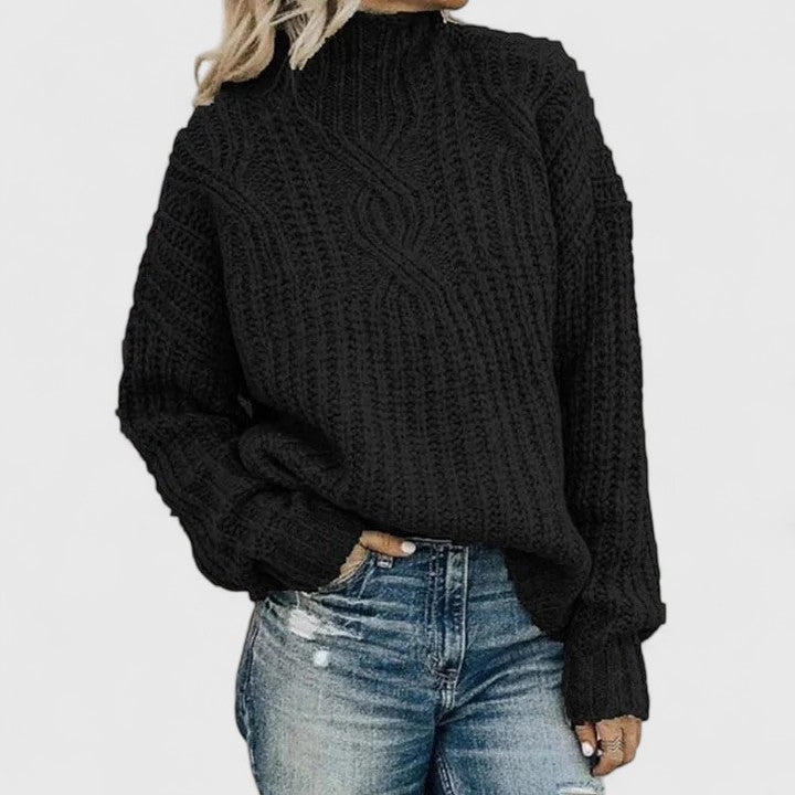Pullover invernale da donna | a coste e a maniche lunghe