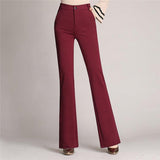 Pantaloni sartoriali eleganti da donna con taglio ad A e vita alta