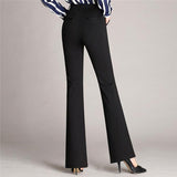 Pantaloni sartoriali eleganti da donna con taglio ad A e vita alta