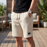 Varel | Pantaloni corti da uomo estivi comodi con vita elastica | 1+1 in omaggio