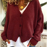 Cardigan lavorato a maglia da donna