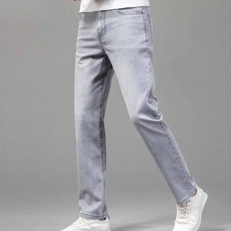Uomo premium resistenti taglio dritto aderente Jeans – Denim pantaloni