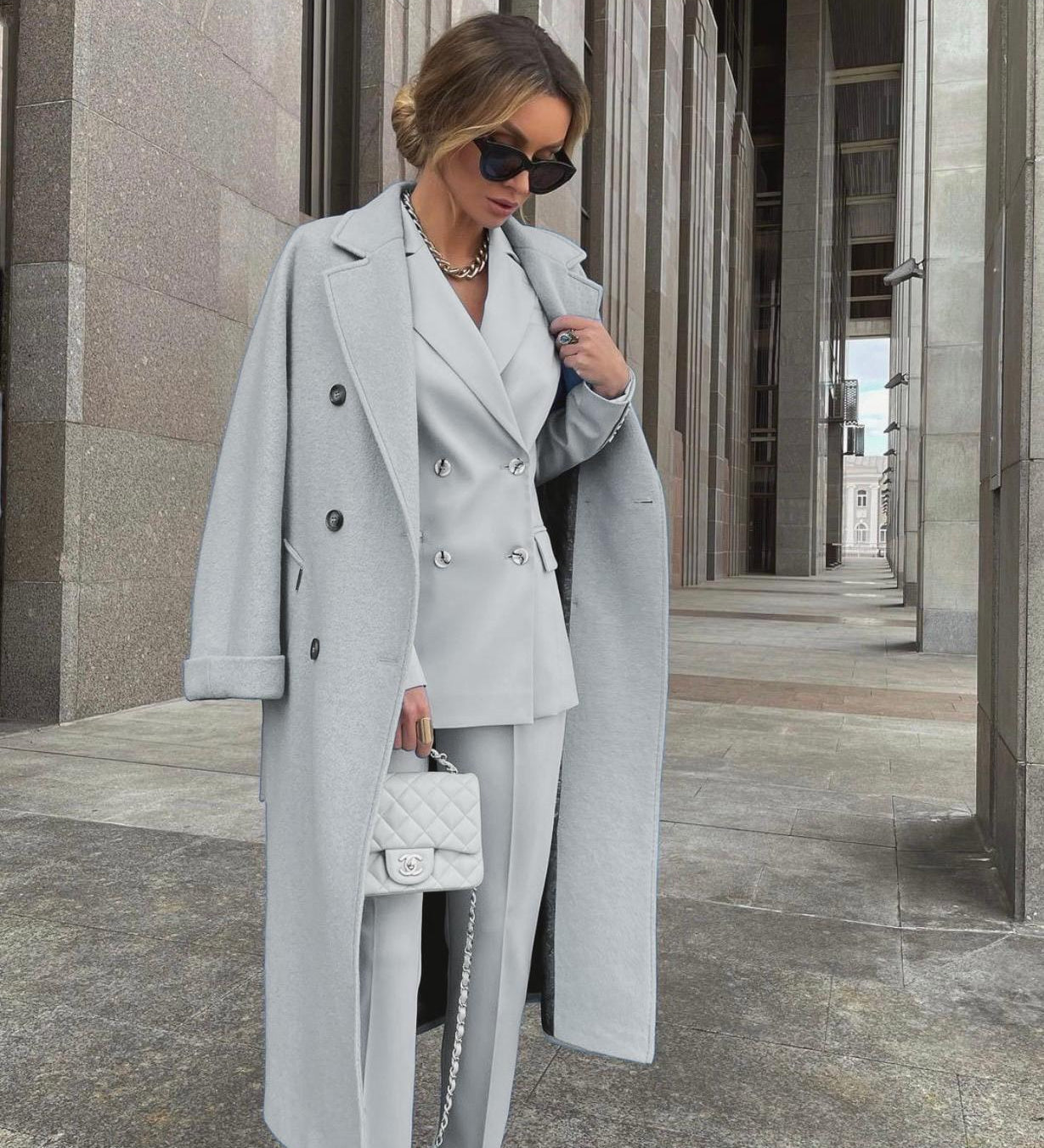 Veronica™ | Completo blazer e pantaloni in misto lana